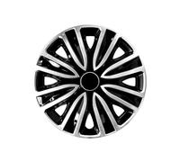 4 coprimozzi compatibili con cerchio in ferro, coprimozzo da 15 pollici, for automobile, copertura completa del cerchione(15BJK)