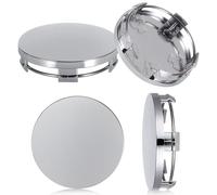 4 coprimozzi universali da 60 mm, coprimozzo per ruota, stabili, compatibili con cerchi in lega VW e Audi, argento (OD 60 mm ID 56 mm)