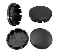 4 coprimozzo coprimozzo, diametro esterno 56 mm, diametro interno 51 mm, coprimozzo universale in ABS di alta qualità con superficie lucida, compatibile con VW Audi BMW Mercedes-Benz (nero)