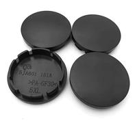 4 coprimozzo da 56 mm, universali, coprimozzi, coprimozzi, coprimozzi, coprimozzi universali in ABS, colore nero (OD 56 mm, ID 51 mm)