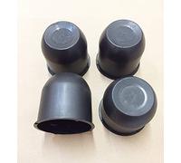 4 coprimozzo nero per rimorchio, diametro 10,8 cm, per rimorchio, camper e camper