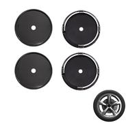 4 coprimozzo universali in ABS, impermeabili, resistenti al sole, accessori per auto eleganti per proteggere e decorare le ruote, dimensioni 75 mm