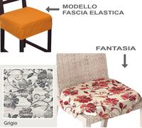 4 coprisedia con fascia elastica fiori anemone verde pouff sedia cucina shabby