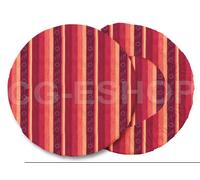 4 COPRISEDIA CON FASCIA ELASTICA ROTONDO RIGHE SEDIA CUCINA MODERNO