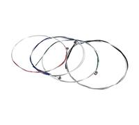 4 corde in acciaio, universali, per violini 3/4 e 4/4, anima in acciaio inox, corde per violino G, D, A ed E, ferita rotonda con estremità sferica. Sostituire le vecchie parti per migliorare le
