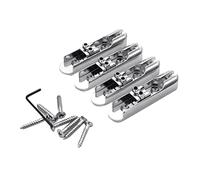 4 Corde In Lega Di Zinco Bass Bridge Split Guitar Strings Bridge Electric Bass Guitar Ponte Parti Sostituzione delle parti ponte