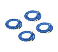 4 corde intrecciate in velluto da 1,5 m con ganci a scatto, corde per appendere decorazioni per feste, eventi sul tappeto rosso, gestione delle code, qualità premium