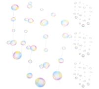 4 corde Sirena Decorazione per feste Ghirlande di bolle arcobaleno Bolle appese