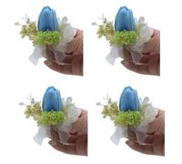 4 corpetto all ' occhiello per la sposa testimoni dello sposo damigella d ' onore, sposa e damigella d ' onore per balli matrimonio festa e set braccialetti spilla polso e set