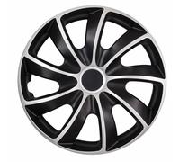 4 corpricerchi da 14" argento nero QUAD BICOLOR