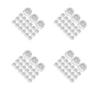 4 Count Chiusure Per Orecchini Plastica Trasparente Dorso Degli Durevole