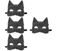 4 Count Gatto Maschera Cosplay Di Halloween Da Gattino Decorativa