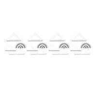 4 Count Mini Righello Miniatura Arredamento Per Casa Delle Bambole Accessori La