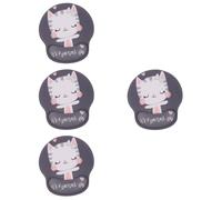 4 Count Tappetino Mouse Ergonomico Mousepad Con Poggiapolso Per Poggiapolsi