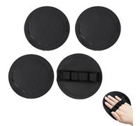 4 Counts Shower and Bath Tool, Exfoliating Body Scrubber Set, Hygienic Silicone Bristles for Gentle Cleansing & Dead Skin Removal, Eco-Friendly, Non-Slip Grip (4pcs-Coarse lines-Bandage)