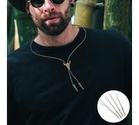 4 cravatte Bolo Western per uomo - Cravatta vintage a forma di testa di toro