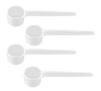 4 cucchiai dosatori da 5 g, 10 ml, in plastica, misurino in polvere, misurino in plastica, misurino con scala, misurino misurino in polvere, per caffè