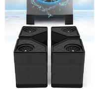 4 cuscinetti antivibrazione per lavatrice, ferma lo spostamento della lavatrice e dell'asciugatrice, previene il rumore, il trasferimento delle vibrazioni, piedini di supporto stabilizzatori