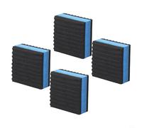 4 cuscinetti antivibrazioni in gomma EVA 50 x 50 x 22 mm, resistenti cuscinetti antivibrazione con struttura a sandwich per pompe di calore, compressori e lavatrici, antiscivolo e resistenti alle