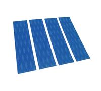 4 cuscinetti di trazione per tavola da surf, design antiscivolo, elegante e versatile per skimboard, kayak (blu), Blu