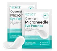 4 cuscinetti per occhi ialuronici con microneedling - Intensivo idratante e rassodante per un look fresco | Microneedling Toppe per migliorare le linee sottili | Microneedling Eye Pad per la cura