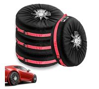 4 custodie per pneumatici da 19 a 21 pollici, impermeabili, per pneumatici di diametro 80 cm, per il trasporto di pneumatici, antipolvere e riutilizzabili, colore: rosso