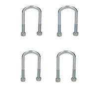 4 dadi a bullone ad alta resistenza a molla parabolica singola per rimorchi I...