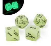 4 dadi per appuntamenti notturni per coppia, regali di San Valentino per lei idee per appuntamenti notturni dadi dopo Dark Edition anniversario di gioco per lui lei, idee regalo per coppie portatili