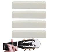 4 dadi per ponte chitarra, lunghezza 40 mm, adatti per chitarra elettrica Les Paul SG ES, osso di bufalo, colore beige