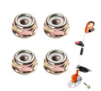 4 Dadi Universali Filetto Sinistro M10 x 1,25, Dado di Ricambio,Dado di Filettatura Universale in Metallo,Accessori per Patio e Giardino, per Trimmer, Decespugliatori e Sistemi di Irrigazione
