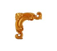 4 Decalcomanie Decorative Fiori Angolari in PVC Stile Retrò per Porte e Armadi