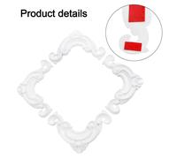 4 Decalcomanie Decorative Fiori Angolari in PVC Stile Retrò per Porte e Armadi