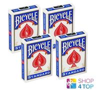 4 Decks Bicycle No Face No Back Blank Magic Tricks Cards White New