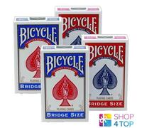 4 Decks Bicycle Rider Back Bridge Size 2 Blue 2 Red Playing Cards New
