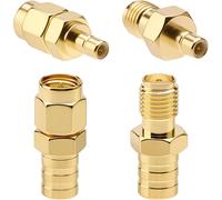 4 Di Kit Adattatore Antenna SMB a SMA, Connettori Da SMA a SMB, Adattatori RF Ad