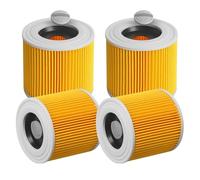 4 di ricambio aspirapolvere per Filtro karcher WD3 WD2 WD1 MV3 MV2 A K KNT NT SE VC, compatibili con per Filtro aspirapolvere karcher 6.414-552.0/6.414-772.0/6.414-547.0 Filtro bidone aspiratutto