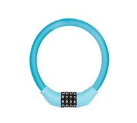4 Digit for Bicycle Cable Lock for MTB Road Bike, Anti-Theft Stainless Steel Security Code Lock, Portable Resettable Password Padlock for Scooter Helmet Luggage (Blue)
