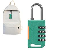 - 4-Digit Heavy Duty Resettable Security, Zinc Alloy Weather Resistant Build, 2.7cm X 7cm Compact Design, Hardened Steel Shackle - For Gym Lockers & School Gates