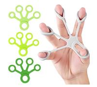 4 dilatatori per dita in silicone, morbidi elastici per l'estensione della mano, barella creativa per l'allenamento della forza, strumento di resistenza portatile per allenamenti quotidiani delle dita