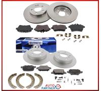 4 Dischi Freno + Pastiglie + a Mano Anteriore + per Mercedes Classe W169