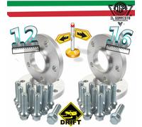 4 DISTANZIALI 12+16 mm 4x100 56.1+ 16 BULLONI 14x1.25 X MINI COUPE ROADSTER ONE