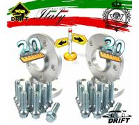 4 DISTANZIALI 20+ 20 mm 4x100 56.6 +16 BULLONI PER GRANDE PUNTO E OPEL CORSA++++