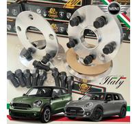 4 DISTANZIALI 5 + 12mm 5x112 66.6+ 20 BULLONI NERI PER MINI COUNTRYMAN++++++++++