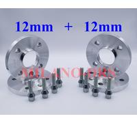 4 DISTANZIALI RUOTA 12+12mm LANCIA YPSILON 2003>2010 Bulloni +KIT ANTIFURTO