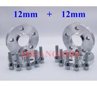 4 DISTANZIALI RUOTA 12+12mm PEUGEOT 607 Bullone CONICO+KIT ANTIFURTO