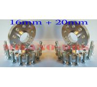 4 DISTANZIALI RUOTA 16+16mm RENAULT CLIO V6 - CLIO III 2.0RS + BULLONI ANTIFURTO