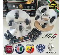 4 DISTANZIALI RUOTA 5 + 20 mm CON BULLONI NERI PER FIAT PANDA / 4X4 / CROSS++++