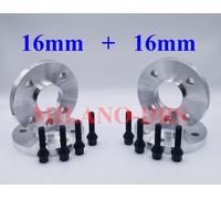 4 DISTANZIALI RUOTA16+16mm MINI COUPE' R55 R56-R57-R58-R59 BULLONI BLACK+KIT ANT