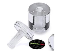 4 distanziatori trasparenti, in vetro sintetico, acrilico, distanziatori trasparenti, plastica, montaggio a muro, cartelli con display, resistente all'acqua, 25mm x 25mm