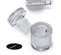 4 distanziatori trasparenti, in vetro sintetico, acrilico, distanziatori trasparenti, plastica, montaggio a muro, cartelli con display, resistente all'acqua, 13mm x 13mm